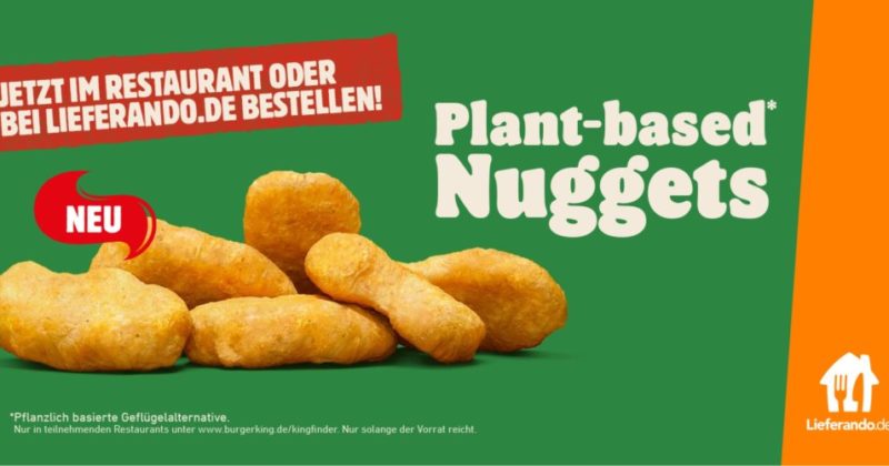 Burger King® erweitert fleischfreies Sortiment mit den Plant-based* Nuggets